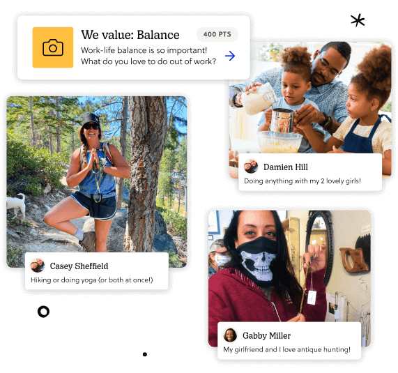 Help new hires connect beyond work through shared Missions