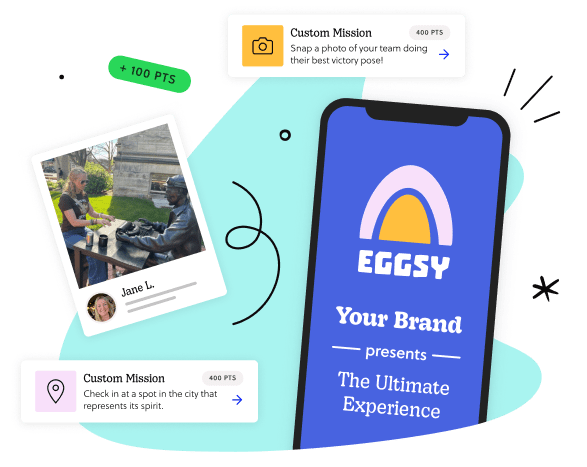 A phone screen with an Experience titled "Your Brand's Ultimate Experience" on it