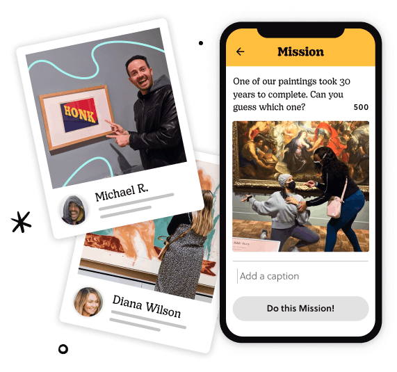 Help visitors navigate exhibits using custom Missions and gamification